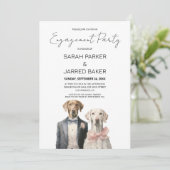 ドッグズブライド&グルーマー婚約 招待状 (スタンド正面)