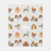 ドッグズペットキッズルーム子供部屋デコール フリースブランケット (正面)