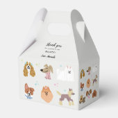ドッグズペット子供の誕生日パーティー フェイバーボックス (正面サイド)