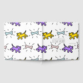 ドッグズボーングラフィティスタイル子供の誕生日ゲストブック ゲストブック (全面)