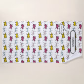 ドッグズボーンズRYグラフィティスタイル名ビーチタオル ビーチタオル (正面)