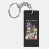 ドッグズメリークリスマスライト キーホルダー (正面左)