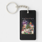 ドッグズメリークリスマスライト キーホルダー (正面)