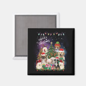 ドッグズメリークリスマスライト マグネット (正面/裏面)