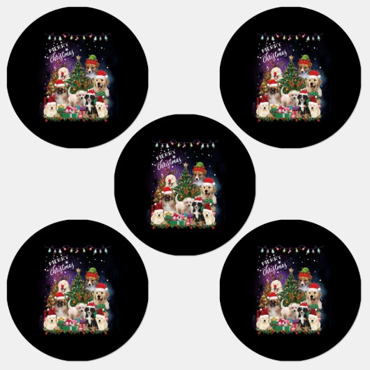 ドッグズメリークリスマスライト ラベル (グループ)
