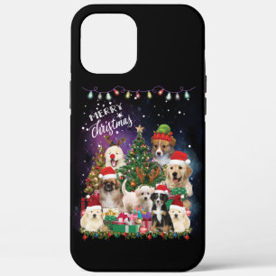 ドッグズメリークリスマスライト iPhone 12 PRO MAX ケース