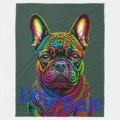 ドッグズルールゴールデンレトリバー フリースブランケット (正面)