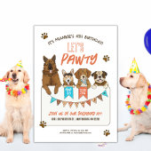 ドッグズレッツポーティ誕生日パーティーへの招待 招待状