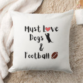 ドッグズ&サッカー装飾用クッション クッション (ブランケット)