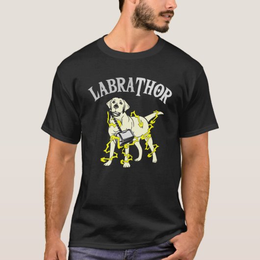 ドッグソアハンマーラブラドールプンジョーク Tシャツ (正面)