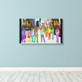 ドッグタウンシカゴ キャンバスプリント (インサイチュ (ウッドフロア))