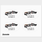 ドッグタウントライバル 楕円形シール (シート)