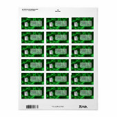 ドッグタグとグリーン稲妻 ラベル (フルシート)