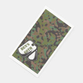 ドッグタグソルジャージョカモフラージュパーティーナプキンス (コーナー)