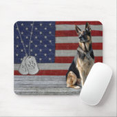 ドッグタグマウスパッド付きドイツの羊飼い マウスパッド (マウス)