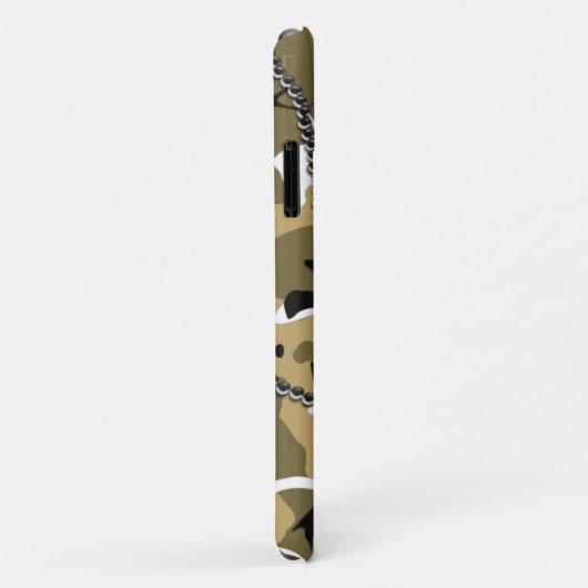 ドッグタッグとの砂漠の迷彩柄 Case-Mate iPhoneケース (裏面/右)