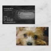 ドッグタッグのテンプレートの名刺 名刺 (正面/裏面)