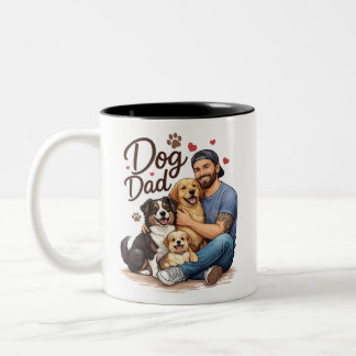 ドッグダッドライフ マグカップ - 犬好きのための面白いコーヒーカップ