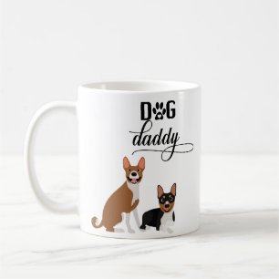 ドッグダディかわいいバセンジハウンド コーヒーマグカップ