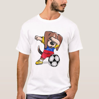 ドッグダビングのベネズエラのサッカージャージーベネズエラのフー Tシャツ