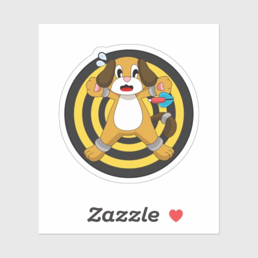 ドッグダーツダーツダーツボード シール (シート)