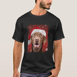 ドッグチェサピーク湾リトリエバークリスマスススススススワイシャツ Tシャツ