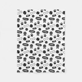 ドッグディッシュ、賞、ボール、前足 フリースブランケット