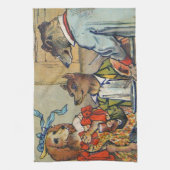 ドッグディナビクトリアンードドレスドギー キッチンタオル (縦)