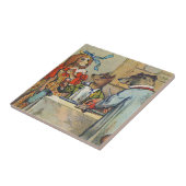 ドッグディナビクトリアンードドレスドギー タイル (側面)