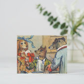 ドッグディナビクトリアンードドレスドギー ポストカード (スタンド正面)