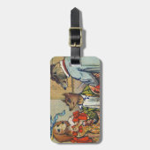 ドッグディナビクトリアンードドレスドギー ラゲッジタグ (正面縦)