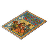 ドッグディナーパーティーヴィンテージドッグイラストレーション ノートブック (左側)