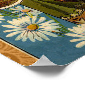 ドッグディナーパーティーヴィンテージドッグイラストレーション ポスター (角)