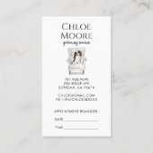 ドッグデイスパグルームビジネス&アポイントメントリマインダー 名刺 (裏面)