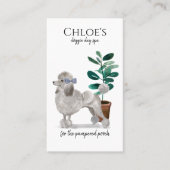 ドッグデイスパグルームビジネス&アポイントメントリマインダー 名刺 (正面)