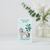 ドッグデイスパグルームビジネス&アポイントメントリマインダー 名刺 (スタンド正面)