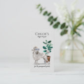 ドッグデイスパグルームビジネス&アポイントメントリマインダー 名刺 (スタンド正面)