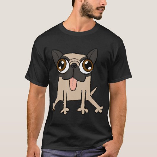 ドッグデイズ - パーシー・ザ・パグ Tシャツ (正面)