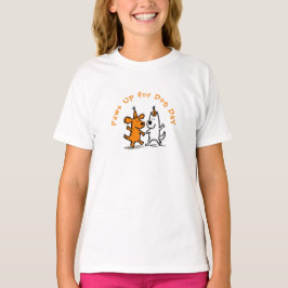 ドッグデイTシャツ – “Paws Up for Dog Day” Tシャツ