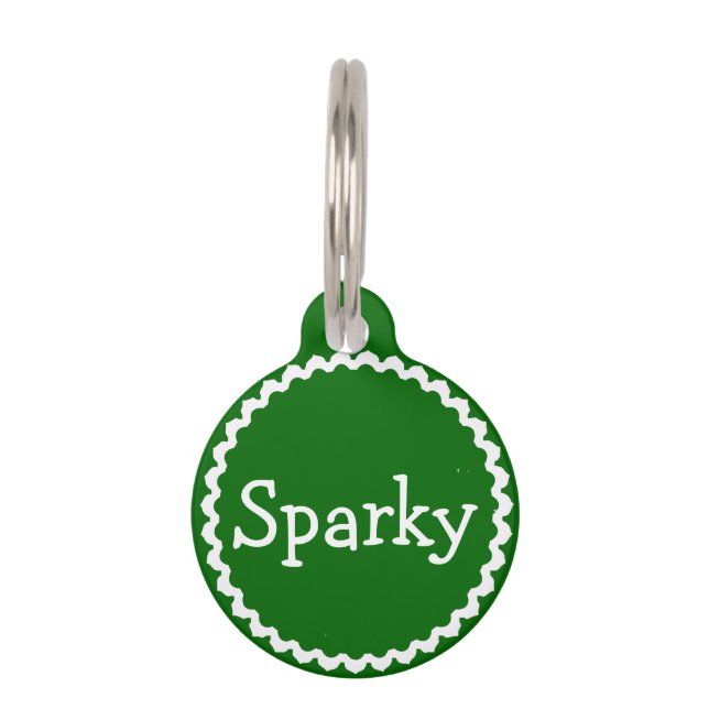 ドッグデザインペットタグ ペット　ネームタグ (正面)