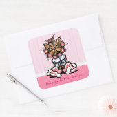 ドッグトリマーグルーミングスパヨークシャーテリアピンクマーケティング スクエアシール (封筒)