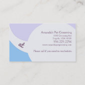 ドッグトリマーシックウェスティアポイントメントカード 予約カード (裏面)