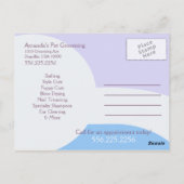 ドッグトリマーシャビーシックウェスティークーポンメーラー ポストカード (裏面)