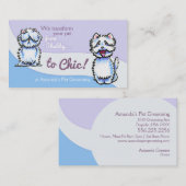 ドッグトリマーシャビーシックウェスティ 名刺 (正面/裏面)