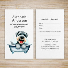 ドッグトリマーシュナウザーアポイントメント 名刺