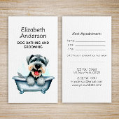 ドッグトリマーシュナウザーアポイントメント 名刺