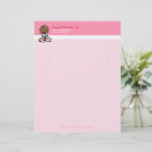 ドッグトリマースパヨークシャーテリアピンク レターヘッド (スタンド正面)