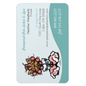 ドッグトリマーペットスパビジネスシーフォーム マグネット (縦)