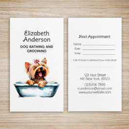 ドッグトリマーヨークシャーテリアアポイントメント 名刺