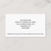 ドッグトリートフードメーカー 名刺 (裏面)